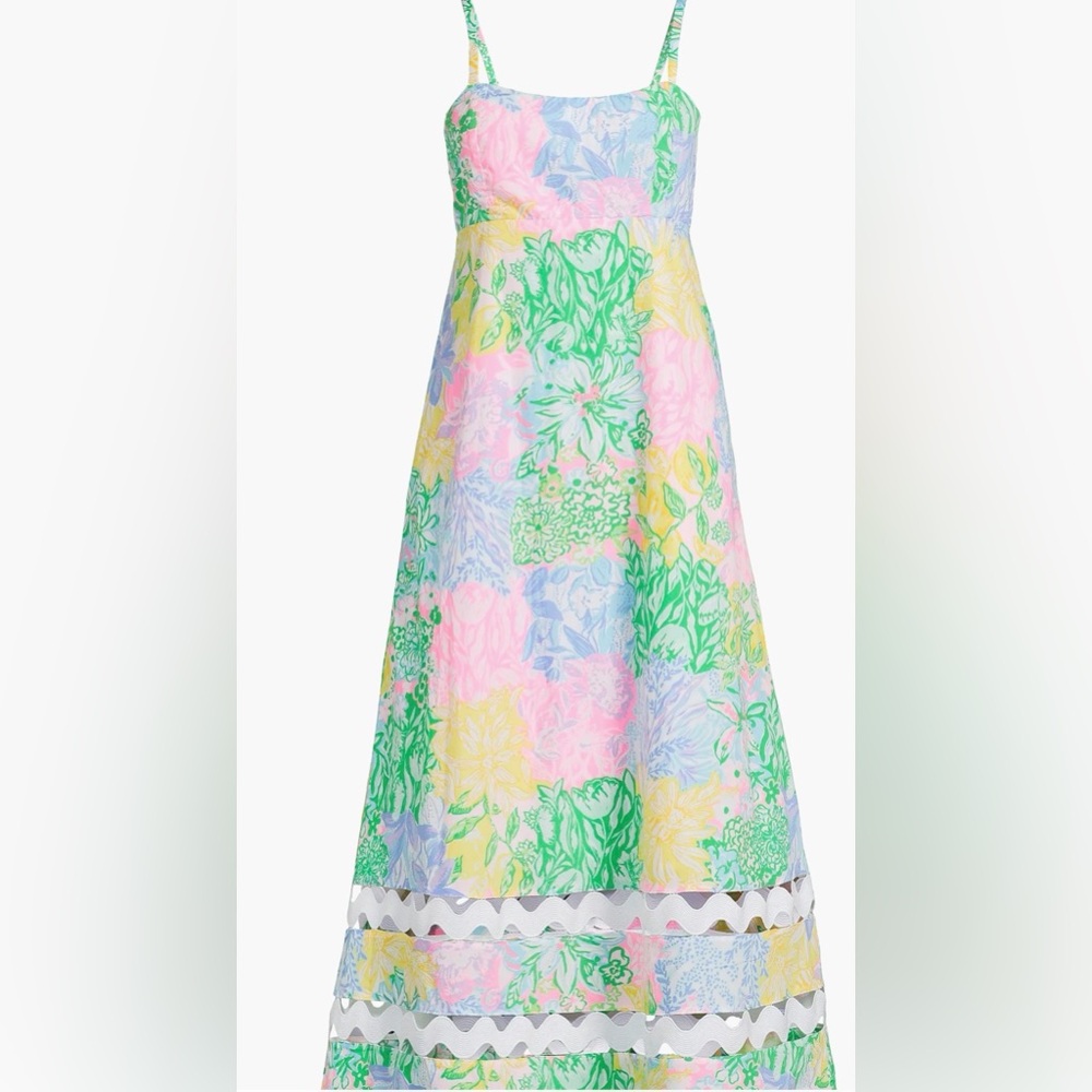 ❌SOLD NWT Lilly Pulitzer Hailey Bright Delight Patch Dress. SIZE 10 - Picture 1 of 4